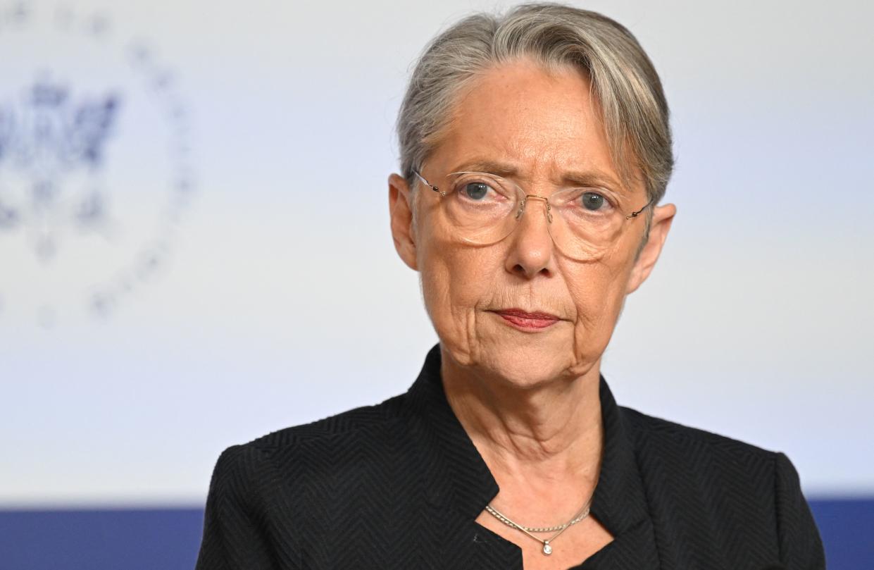 Elisabeth Borne, Première ministre, le 26 avril 2023 (Photo by Bertrand GUAY / AFP) (Photo by BERTRAND GUAY/AFP via Getty Images)