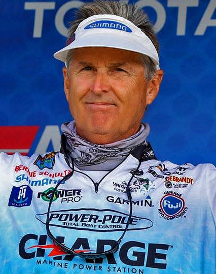 Bernie Schultz, of Gainesville, Florida, competes on the Bassmaster Elite Series. He's qualified for nine Bassmaster Classics and five FLW Championships.