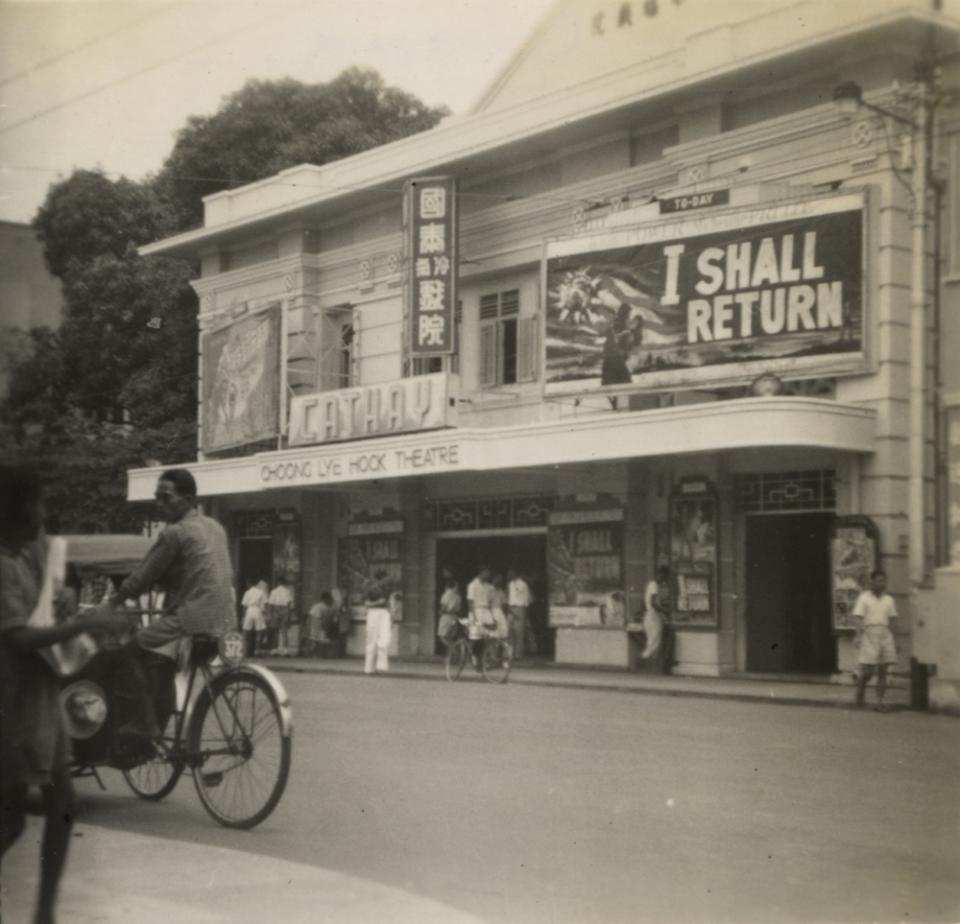 The Cathay cinema on Penang Road was also known as the Choong Lye Hock Theatre, circa late 1940s. — Picture courtesy of Marcus Langdon Collection