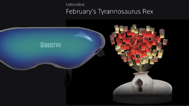 New PS Stars Collectibles February 2023: Glasstron PLM-A35 and Valentine's T-Rex