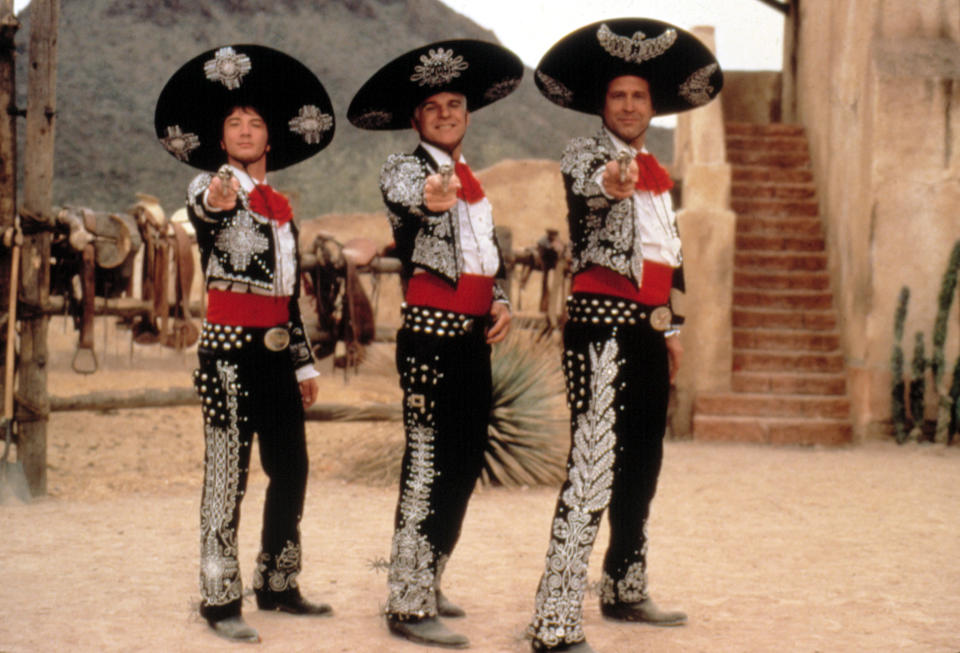 Martin Short joined Steve Martin and Chevy Chase in the 1986 comedy favorite <em>Three Amigos</em>. (Photo: Orion Pictures/Courtesy: Everett Collection)