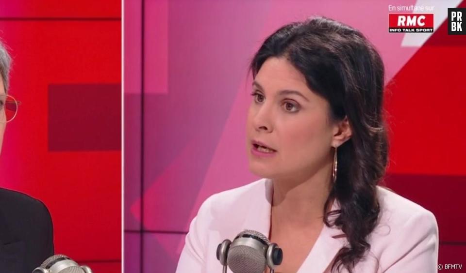 Apolline de Malherbe recadre sèchement Sandrine Rousseau le mercredi 22 mars 2023 sur BFMTV - BFMTV