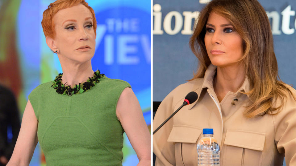 Kathy Griffin, Melania Trump (Photos: Getty Images)