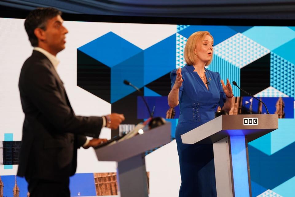 Leadership hopefuls Rishi Sunak and Liz Truss (Jacob King/PA) (PA Wire)