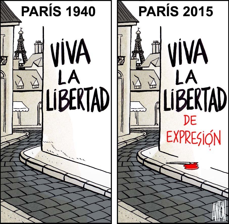 Paris 1940: Long Live Freedom<br />Pairs 2015:&nbsp;Long Live Freedom of Expression