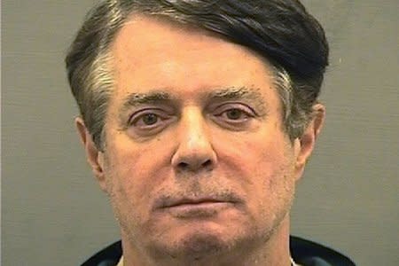 FILE PHOTO: Former Trump campaign manager Paul Manafort is shown in this booking photo in Alexandria, Virginia, U.S., July 12, 2018.   Alexandria Sheriff's Office/Handout via REUTERS/ File Photo