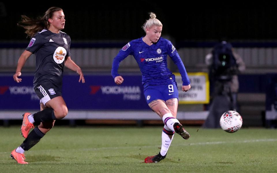 Beth England in action for Chelsea against Birmingham City earlier this month - GETTY IMAGES