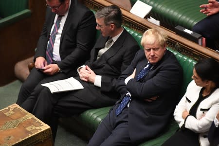 The Queen's Speech debate in the House of Commons in London