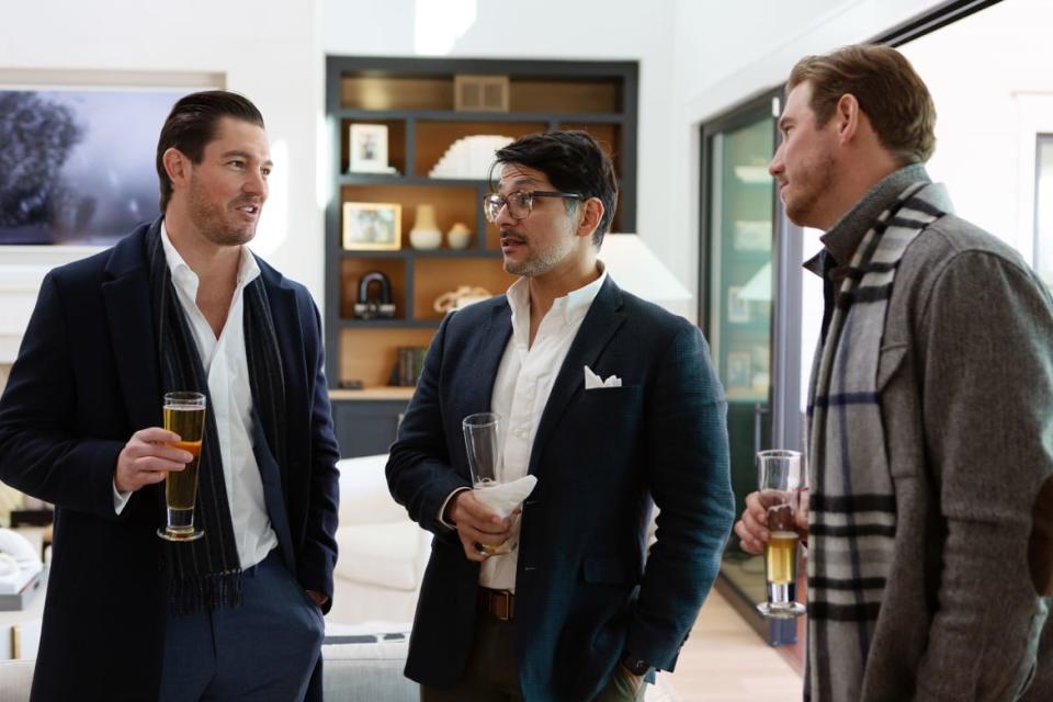 Photo still of Craig Conover, Rodrigo Reyes, and Austen Kroll in 'Southern Charm'