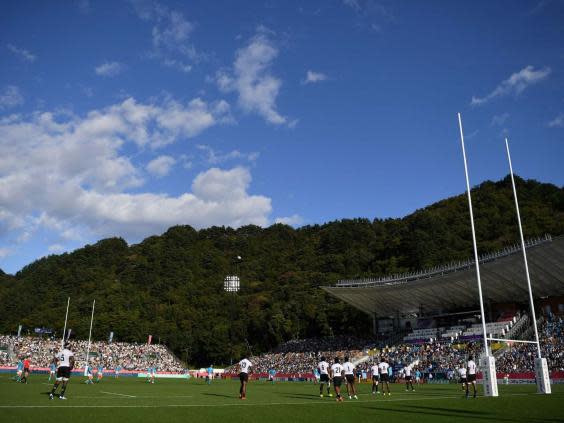 A threat of landslides and flooding in Kamaishi has seen Namibia vs Canada cancelled (AFP/Getty)