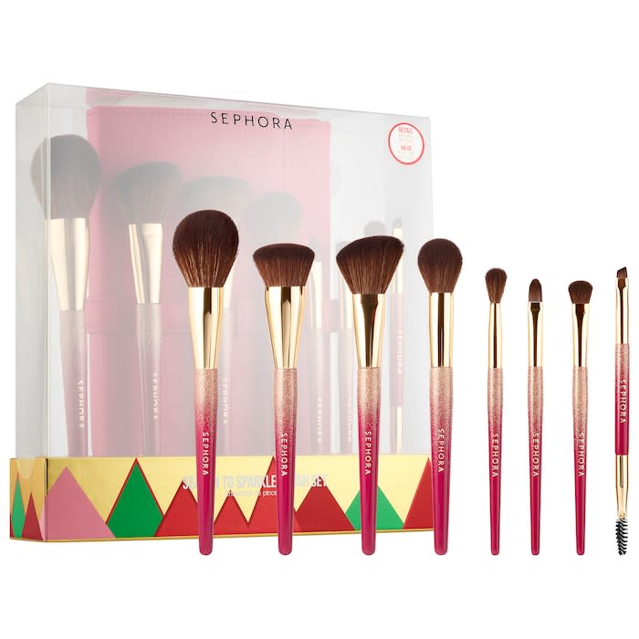 Sephora Collection Season to Sparkle 8 Piece Makeup Brush Set. Image via Sephora.