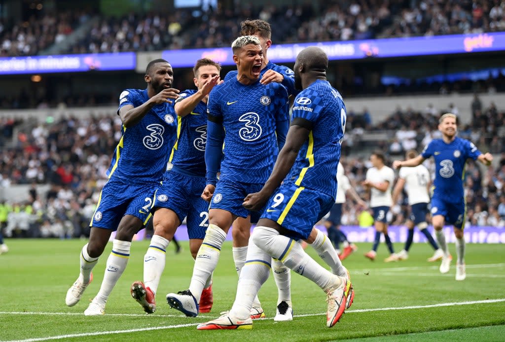 Thiago Silva celebrates scoring Chelsea’s first goal (Getty)