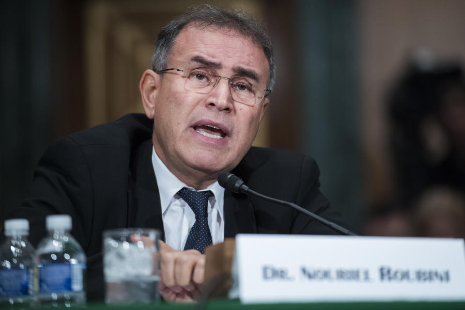 UNITED STATES - OCTOBER 11: Dr. Nouriel Roubini of New York University Stern School of Business, testifies during a Senate Banking Committee hearing titled 