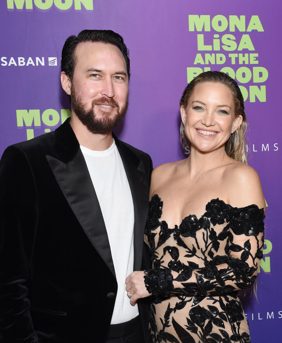 Danny Fujikawa, Kate Hudson at the premiere of "Mona Lisa and the Blood Moon" held at Hollywood Post 43 The American Legion on September 28, 2022 in Los Angeles, California.