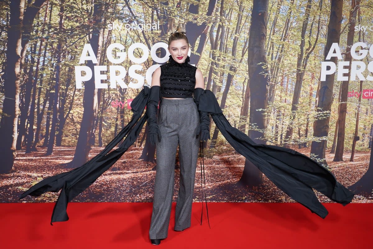 Florence Pugh attending the UK premiere of A Good Person (Ian West/PA) (PA Wire)