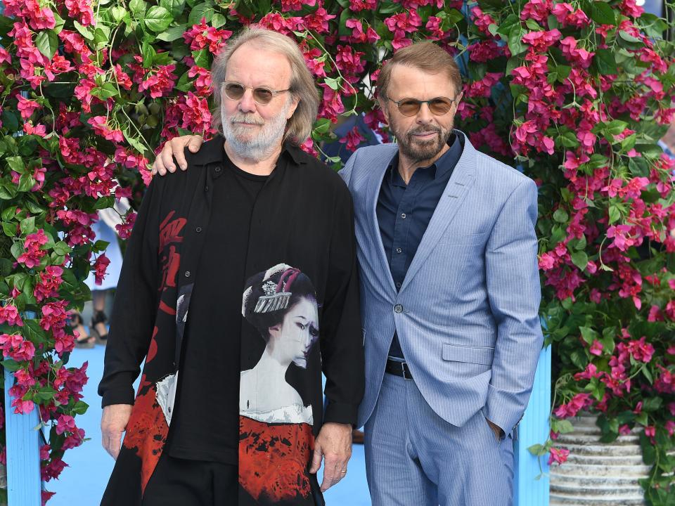 Benny Andersson and Bjorn Ulvaeus at the 2018 premiere of ‘Mamma Mia! Here We Go Again’Getty Images for Universal Pictures