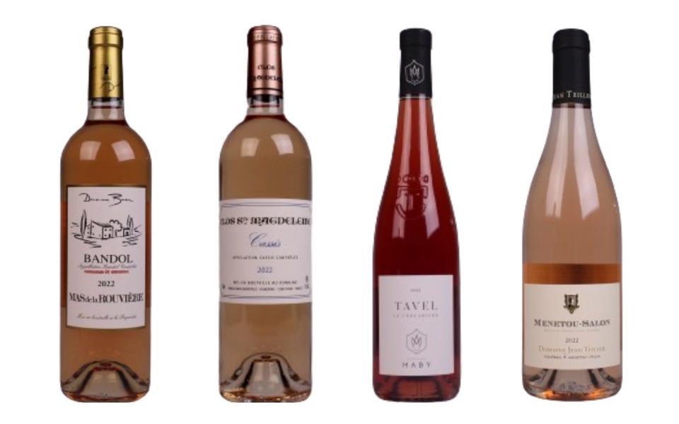 Mas de la Rouvière Bandol Rosé 2022 (13.5%, Yapp Brothers, £22.75); Clos Sainte Magdeleine Cassis Rosé 2022 (13%, Yapp Brothers, £30.25); Domaine Maby Tavel La Forcadière 2022 (14%, Yapp Brothers, £16.75); Domaine Jean Teiller Menetou Salon 2022 (13.5%, Yapp Brothers, £20.45)