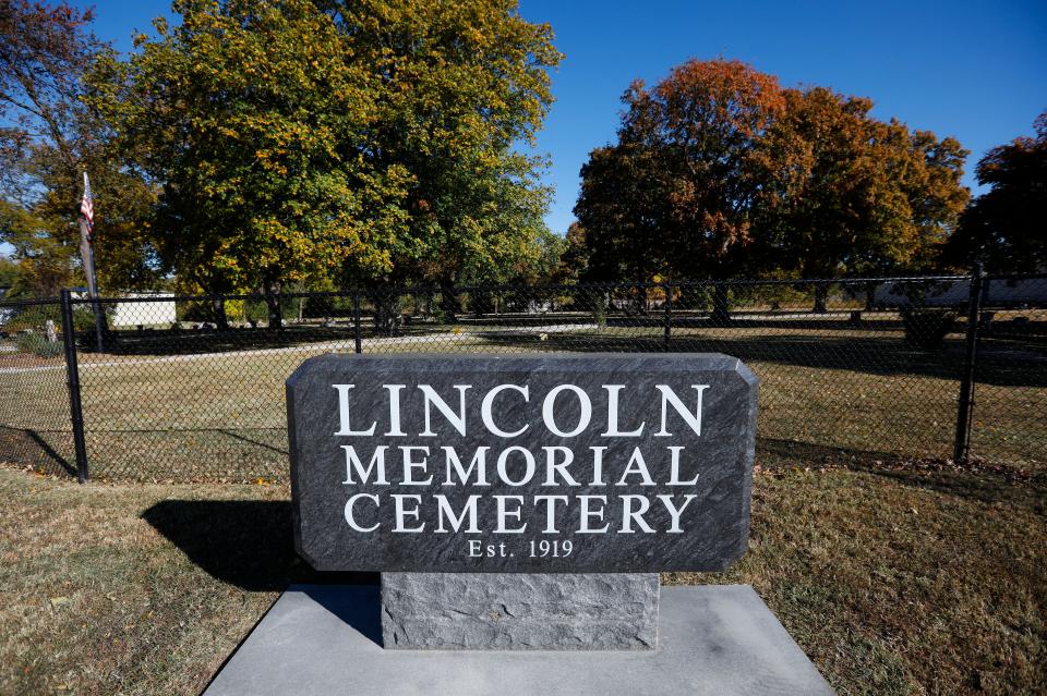 Lincoln Memorial Cemetery on Tuesday, Oct. 18, 2022. Springfield's city council is considering allocating $100,000 towards the preservation of the historic African-American cemetery.