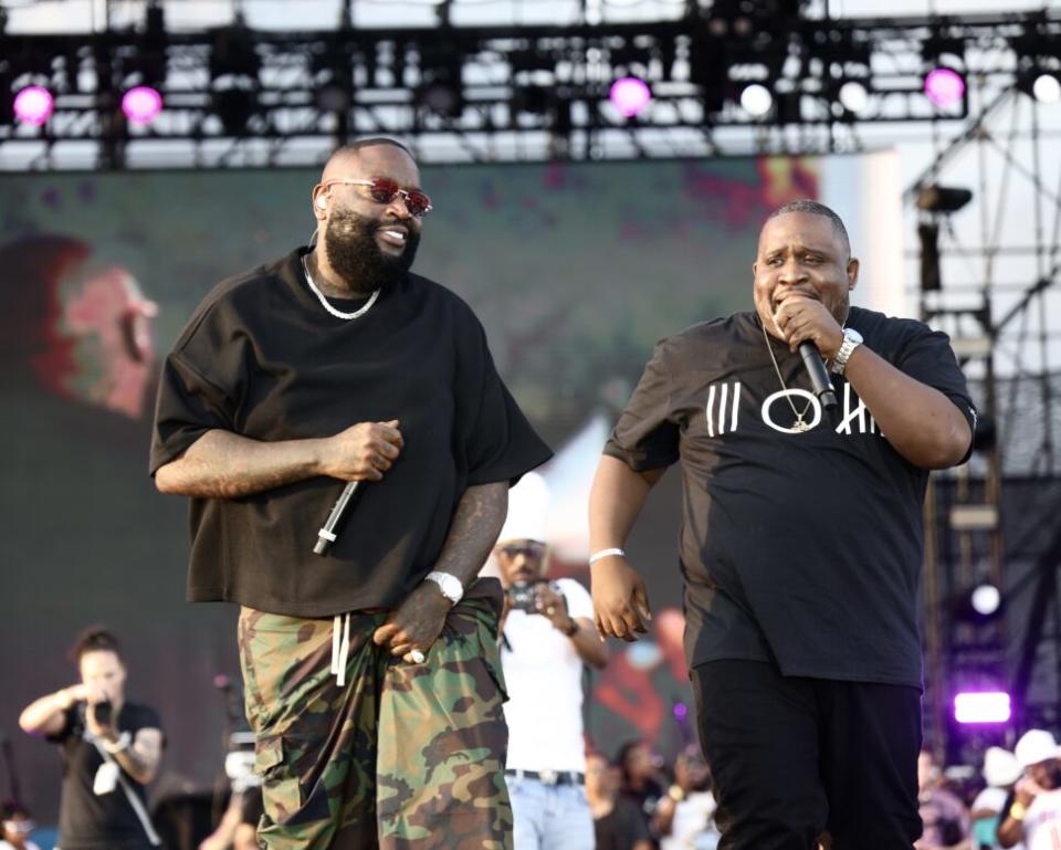 Rick Ross performs at Jazz in the Gardens in Miami Gardens, Florida.