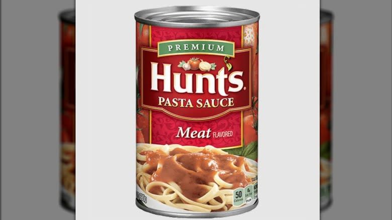 can of Hunt's Meat Sauce
