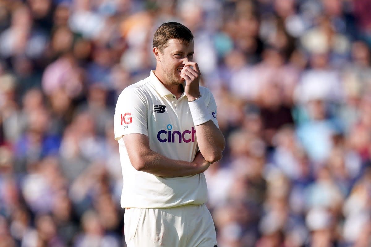 Ollie Robinson is no fan of day/night Test cricket (Adam Davy/PA) (PA Archive)