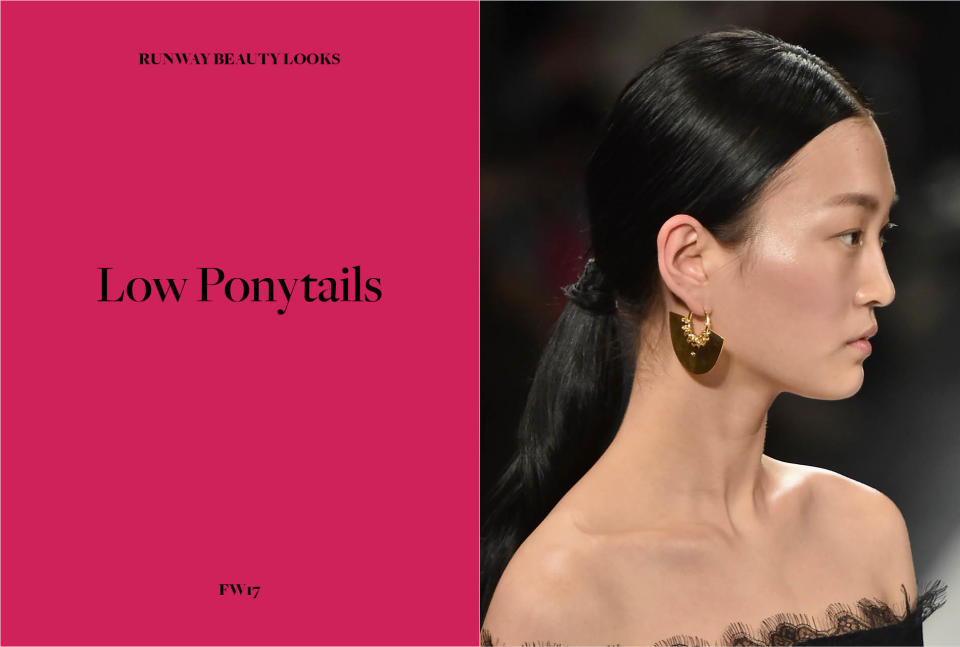 Low ponytails