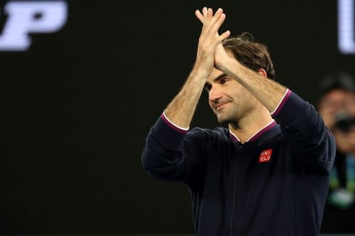 Switzerland's Roger Federer received strong crowd support on Friday