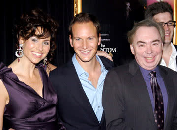 Minnie Driver , Patrick Wilson and composer Andrew Lloyd Webber at the New York premiere of Warner Brothers' Andrew Lloyd Webber's The Phantom of the Opera