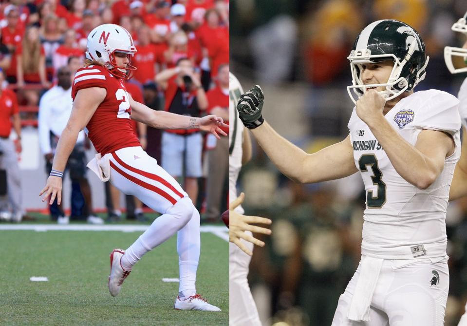 Sam Foltz (L) and Mike Sadler were killed in a car crash July 23 (Associated Press).