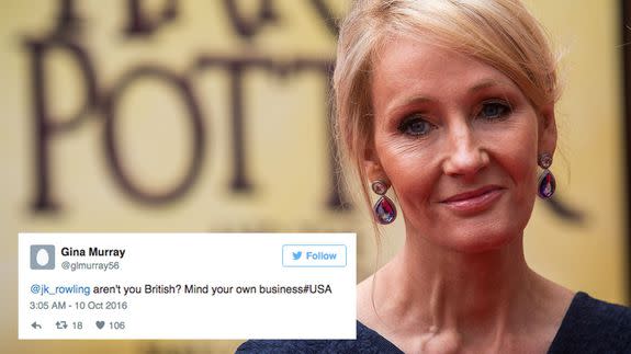 This J.K. Rowling tweet about Trump really has it all, including