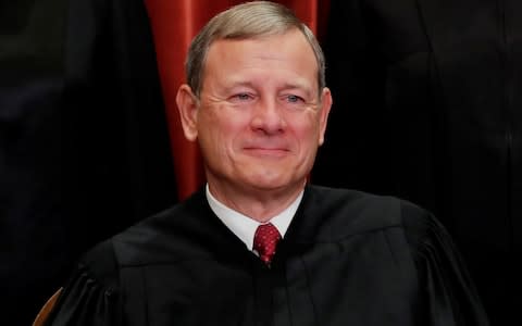 US Supreme Court Chief Justice John Roberts will act as judge during the removal trial - Credit: &nbsp;REUTERS/Jim Young/File Photo