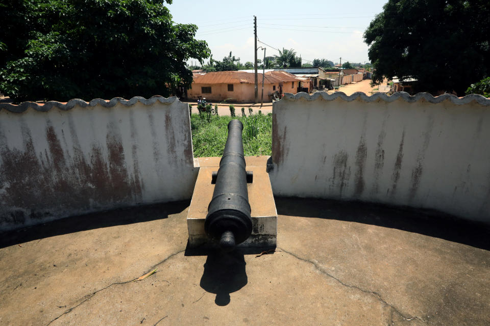 A canon is seen at an old fort in the historic slave port of Ouidah, Benin. (Photo: Afolabi Sotunde/Reuters)