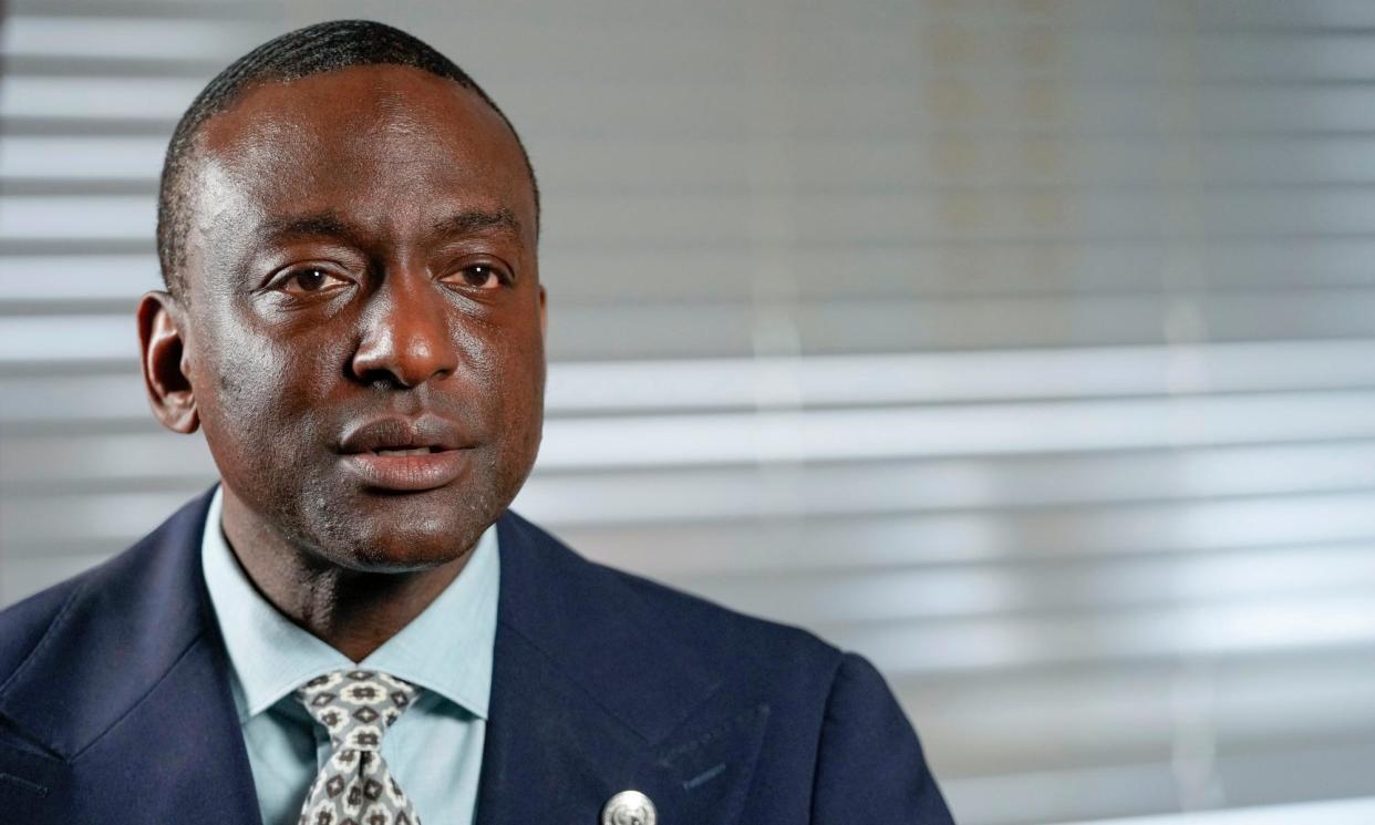 <span>Yusef Salaam in New York City on 24 May 2023.</span><span>Photograph: Mary Altaffer/AP</span>