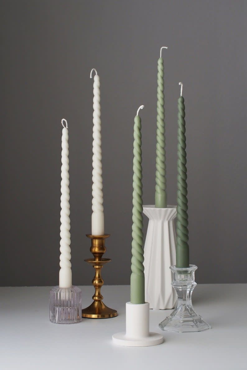 <p>etsy.com</p><p><strong>$17.00</strong></p><p>These swoon-worthy taper candles are sure to become tablescape staples for all your gatherings.</p>