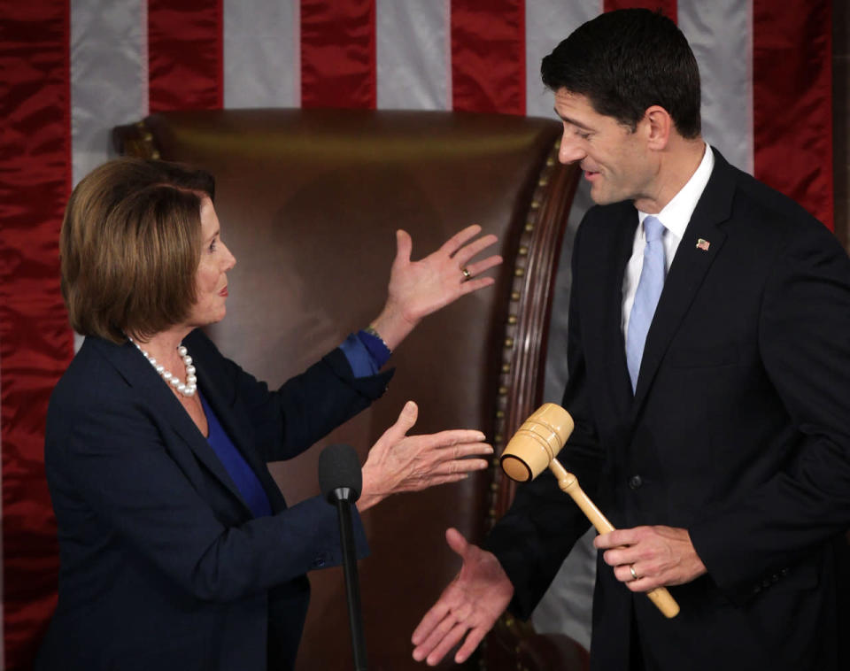 Handing over the gavel