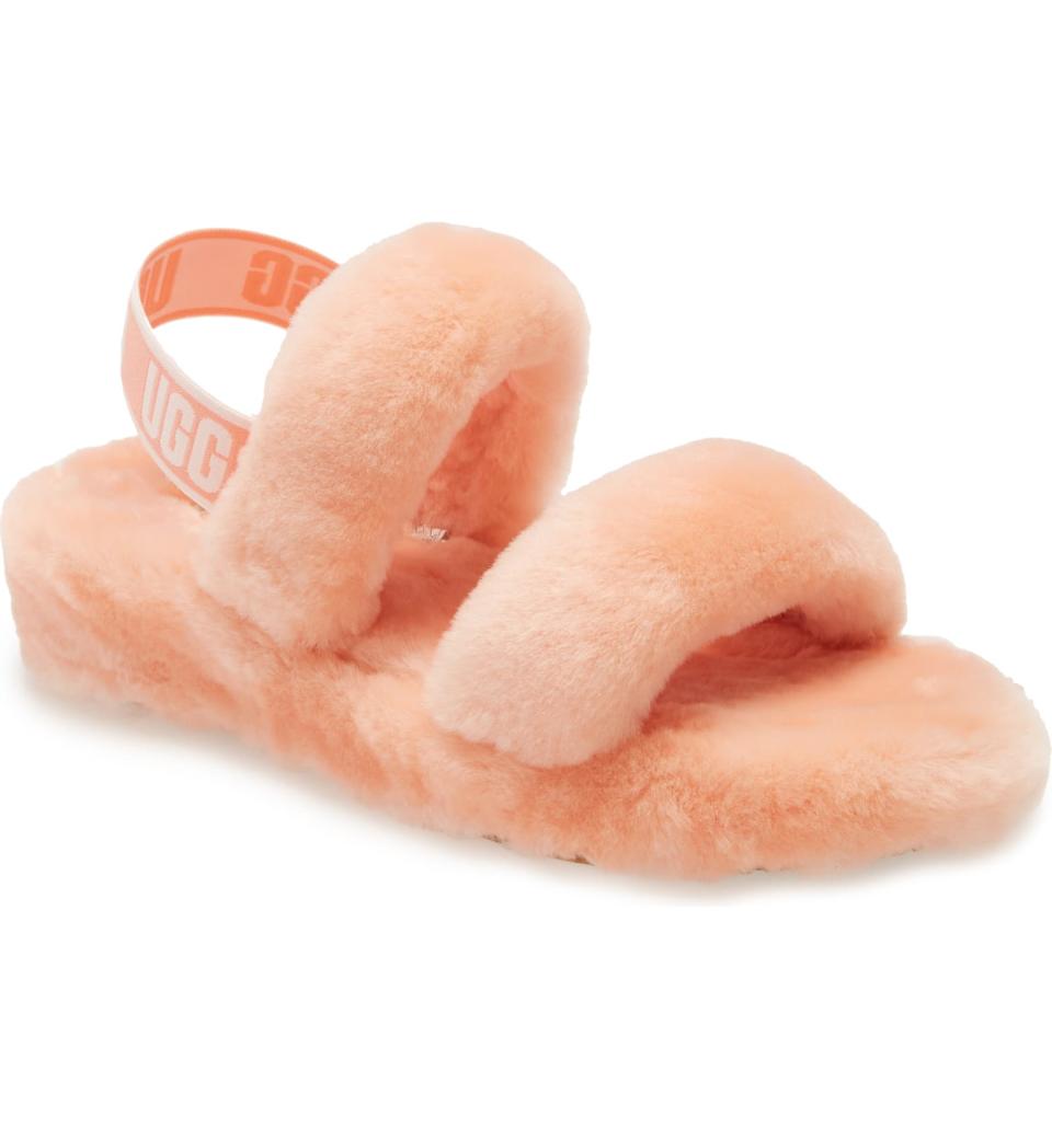 Ugg Oh Yeah Genuine Shearling Slingback Slipper. Image via Nordstrom.