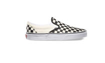 <p>Vans was founded in 1966 in Anaheim, Calif. The brand is easily recognized for its classic checker print slip-ons or color-blocked sneakers, alhtough the company has since moved its production overseas to China. (Photo: <a rel="nofollow noopener" href="https://www.vans.com/shop/checkerboard-slip-on-black-off-white-check" target="_blank" data-ylk="slk:Vans;elm:context_link;itc:0;sec:content-canvas" class="link ">Vans</a>) </p>
