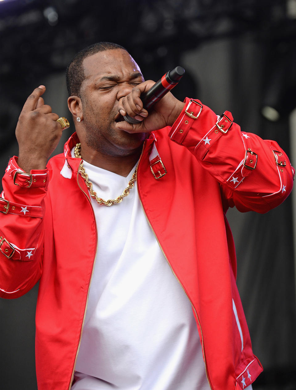 <p>Rapper Busta Rhymes performs onstage during the 2017 Firefly Music Festival on June 18, 2017 in Dover, Delaware. (Photo by Kevin Mazur/Getty Images for Firefly) </p>