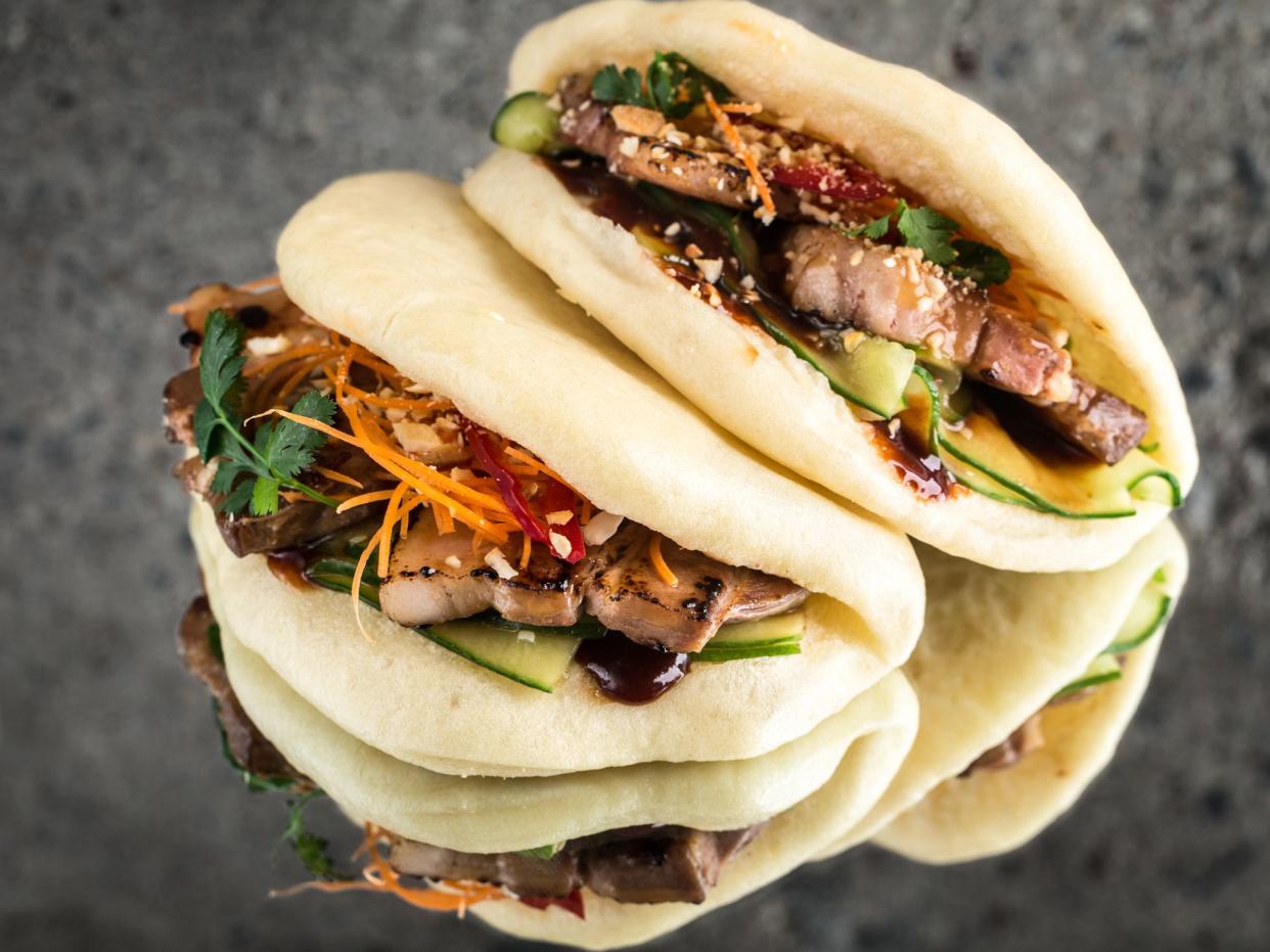 Bao bun steamed sandwich with pork, gua bao