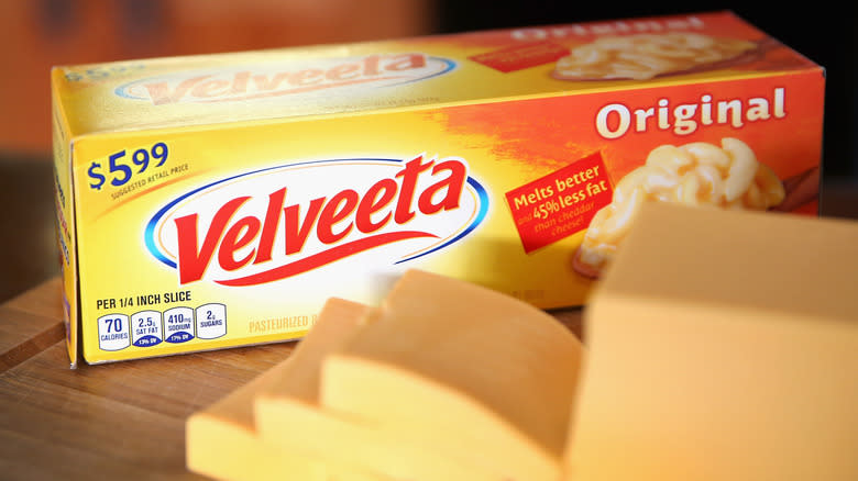 Block of Velveeta cheese