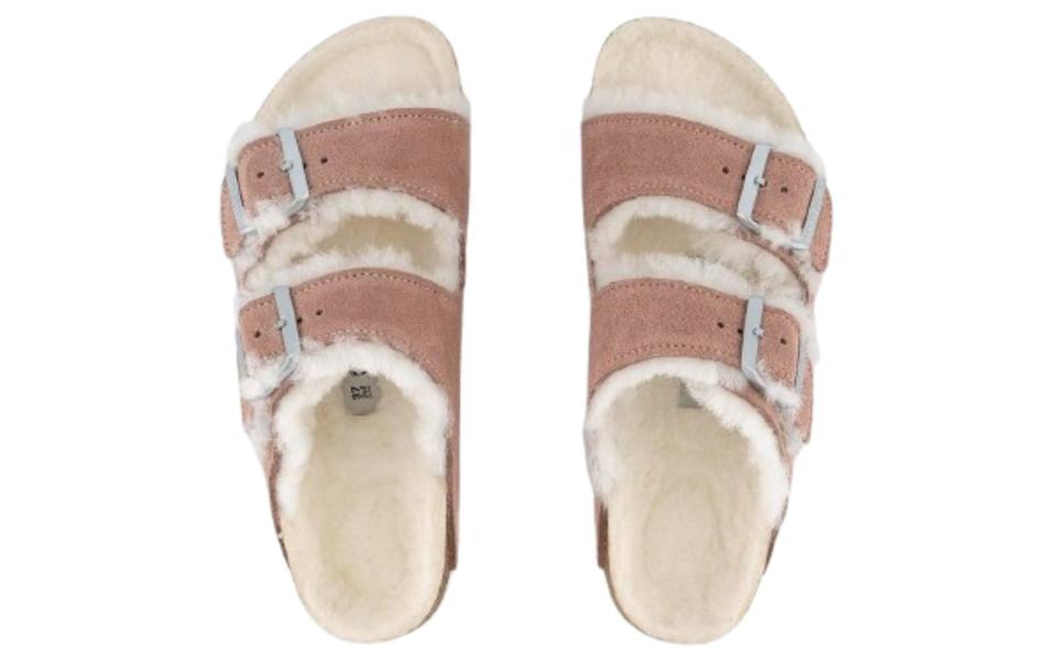 shearling lined sandals