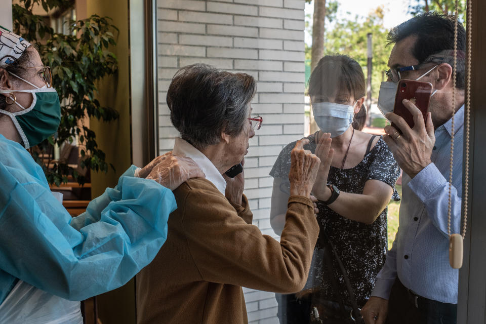 From workers to CEOs, everyone is dealing with the pressures of the pandemic like childcare, eldercare and financial worries. (Photo: David Ramos via Getty Images)