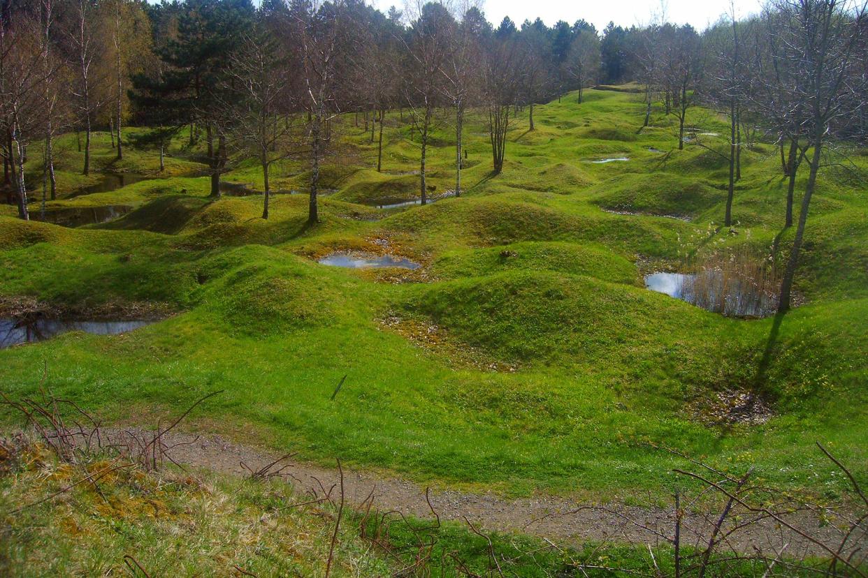 Verdun battlefield in Zone Rouge
