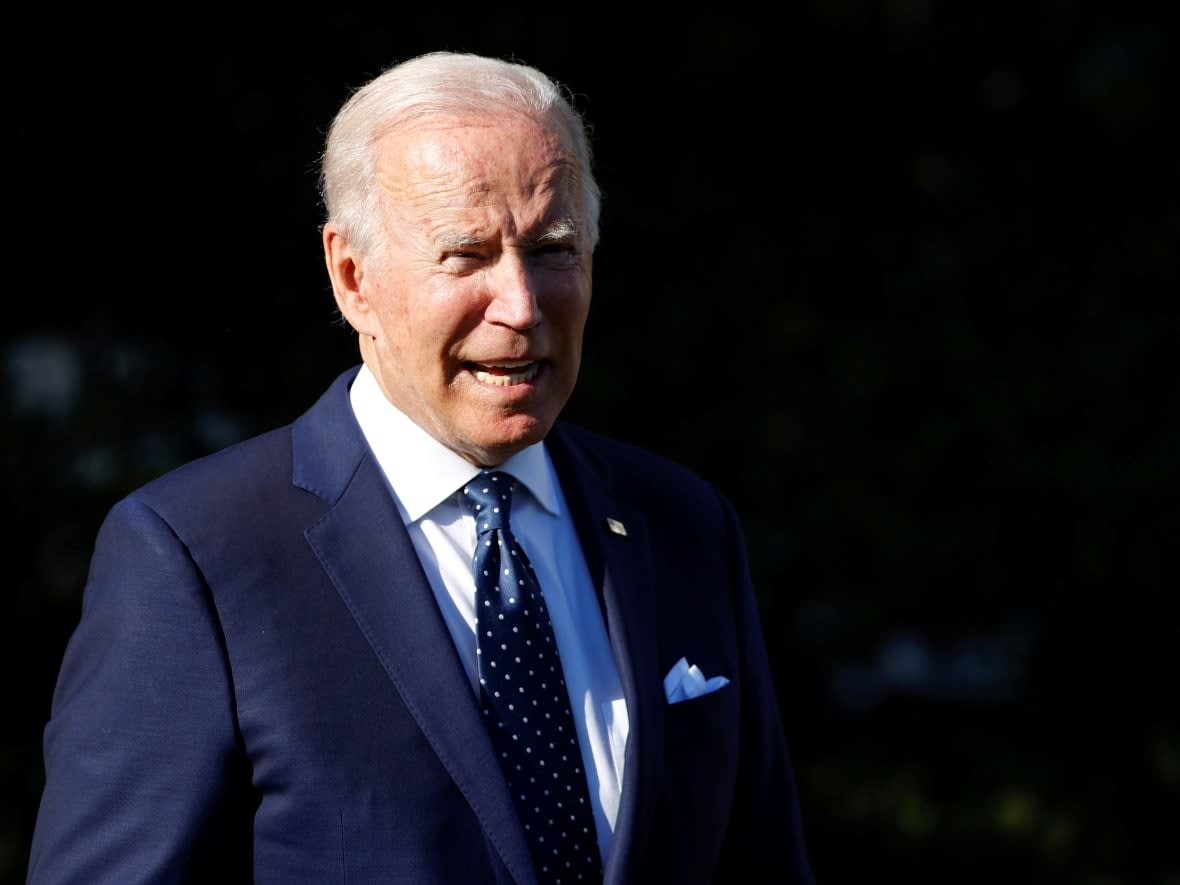 U.S. President Joe Biden wants his landmark spending bill passed by Congress soon. But it's going to be smaller than he hoped. (Jonathan Ernst/Reuters - image credit)