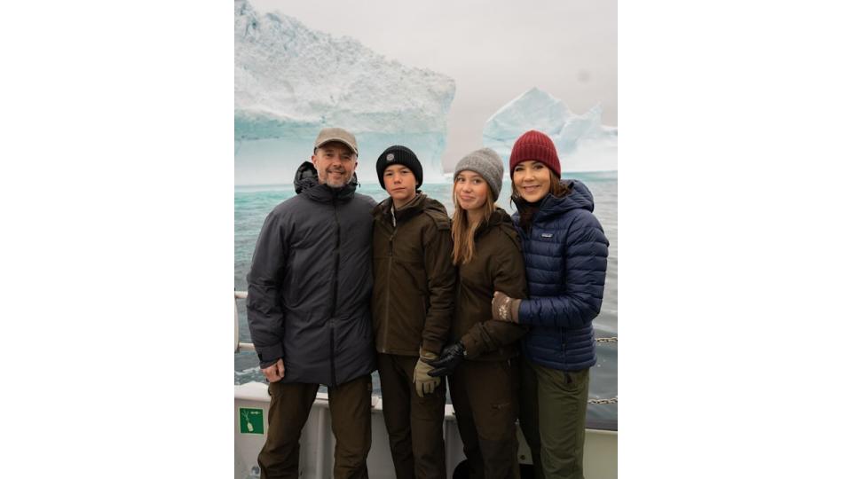 King Frederik, Prince Vincent, Princess Josephine and Queen Mary in Greenland