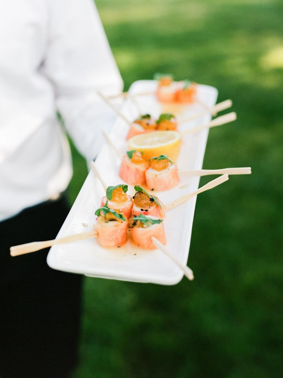 jessica aaron cocktail hour appetizer tray