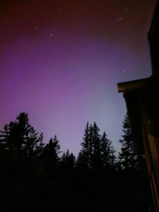 The Northern Lights from Estacada, Oregon on May 11, 2024. (Courtesy: Lori Fuller)