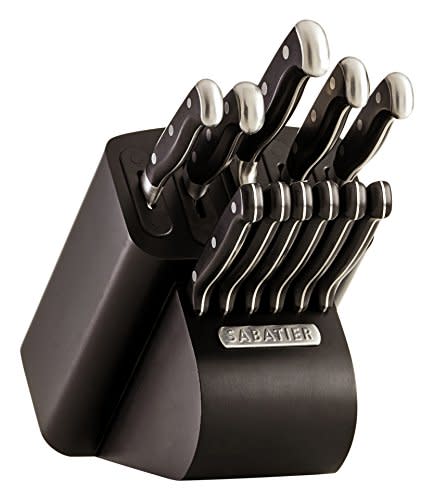 Cangshan TS Series 1020885 Swedish 14C28N Steel Forged 17-Piece Knife Block  Set, Walnut