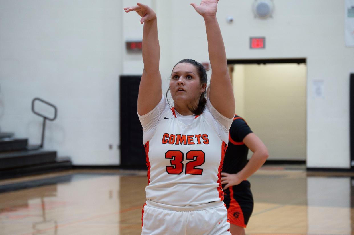 Jonesville junior Alexis Trine (32) is a 2023-24 first team All-Area Dream Team honoree.