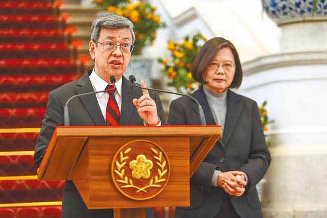 前副總統陳建仁（左）是蔡英文總統。（本報資料照片）